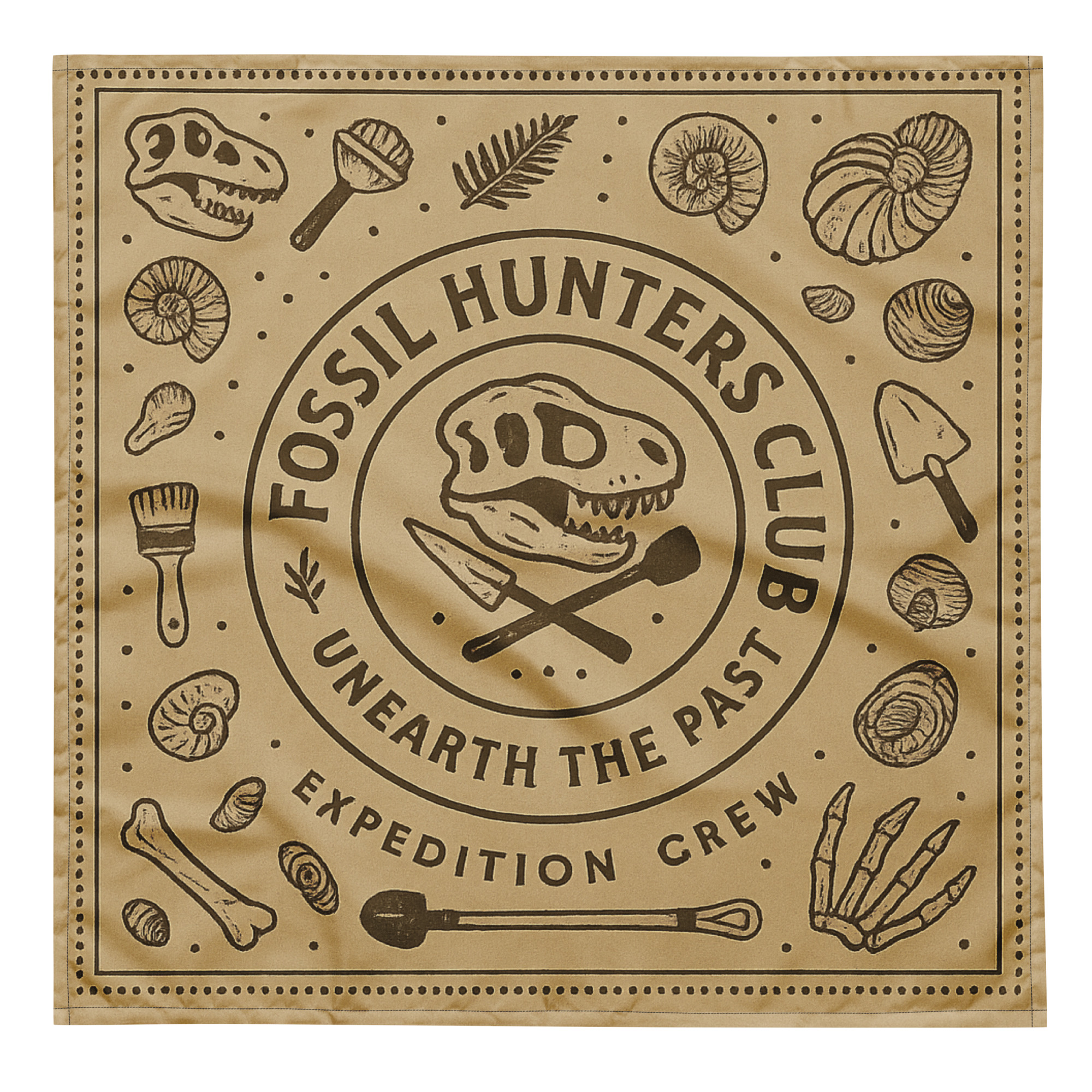 Fossil Hunters Club All-over print bandana - Image 2