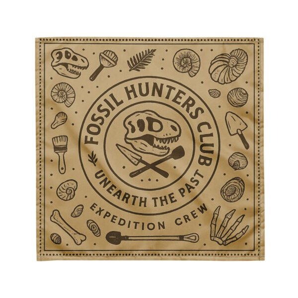 Fossil Hunters Club All-over print bandana