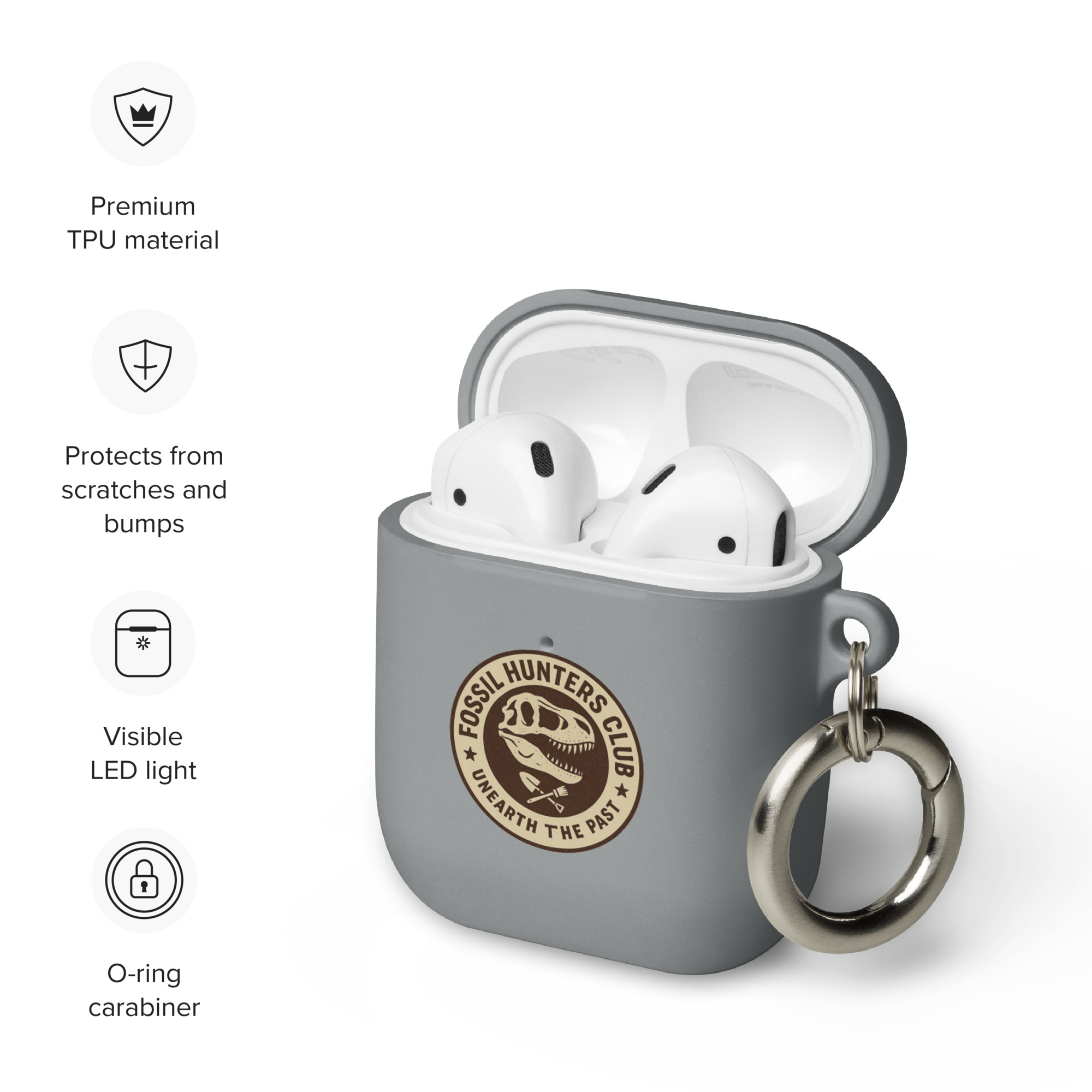 Fossil Hunters Club Rubber Case for AirPods® - Image 12