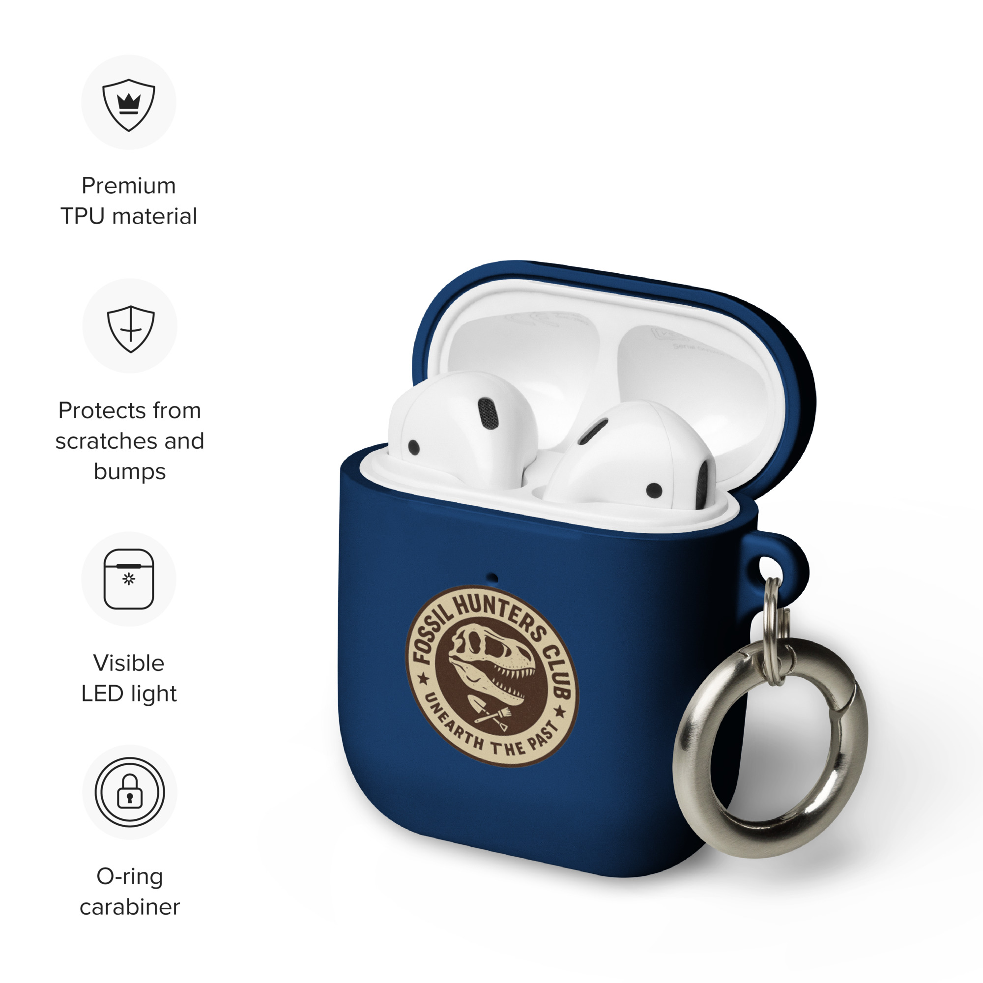 Fossil Hunters Club Rubber Case for AirPods® - Image 11
