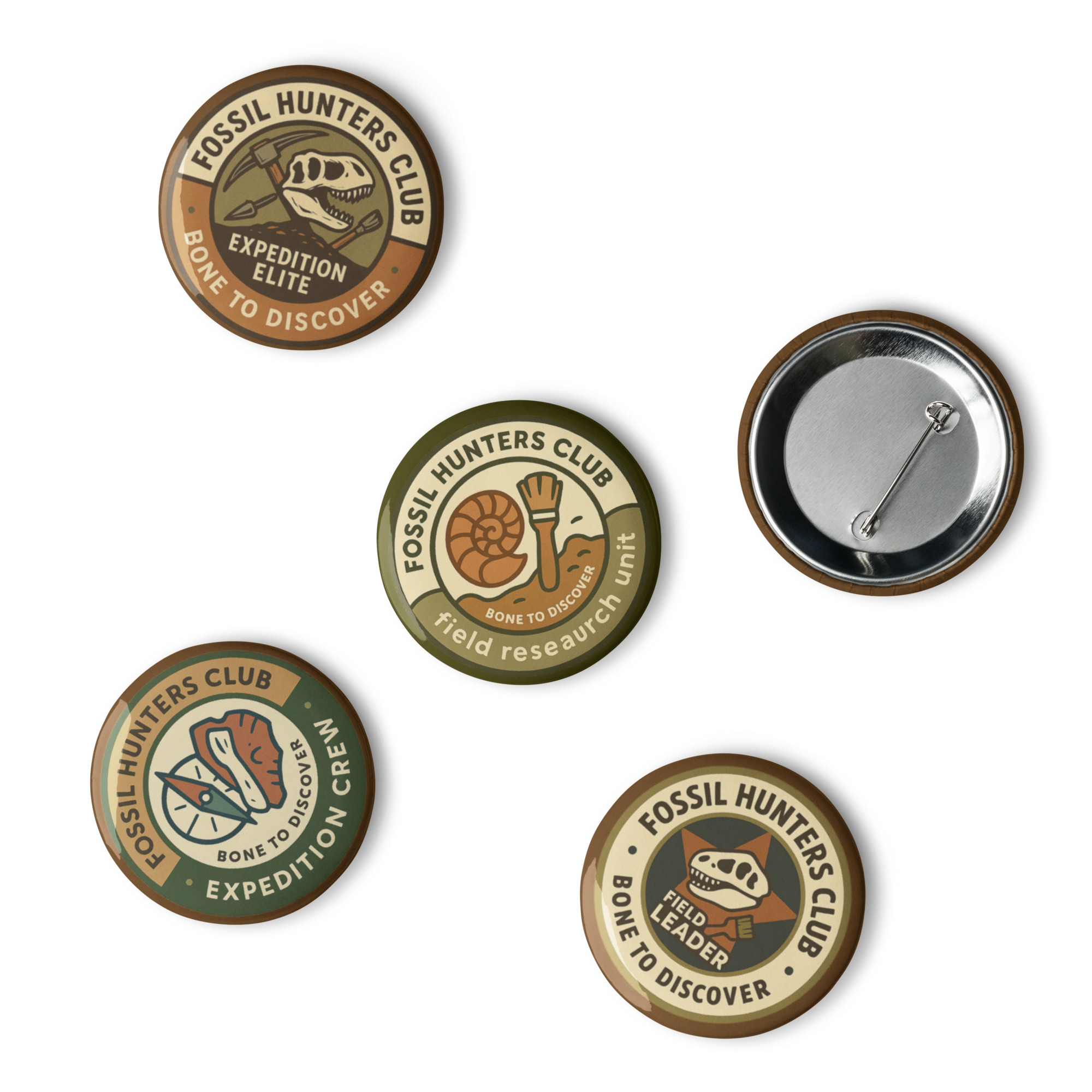 Fossil Hunters Club Badge Set 2 - Image 5