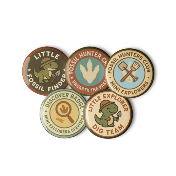 Fossil Hunter Club Badge Set 3