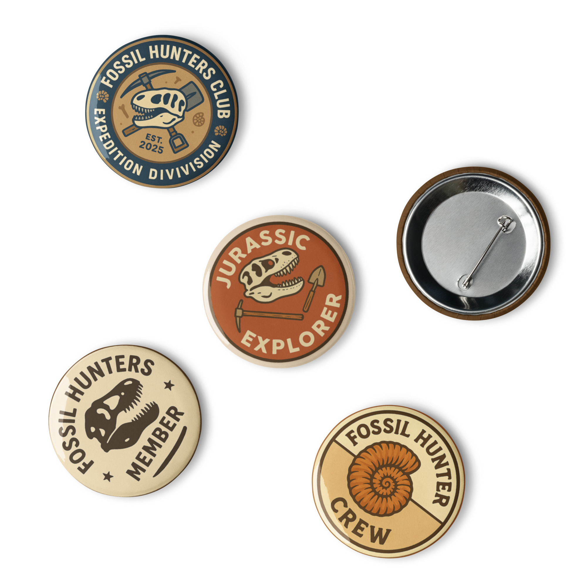 Fossil Hunter Club Badge Set 7 - Image 5