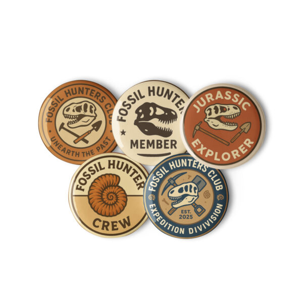 Fossil Hunter Club Badge Set 7