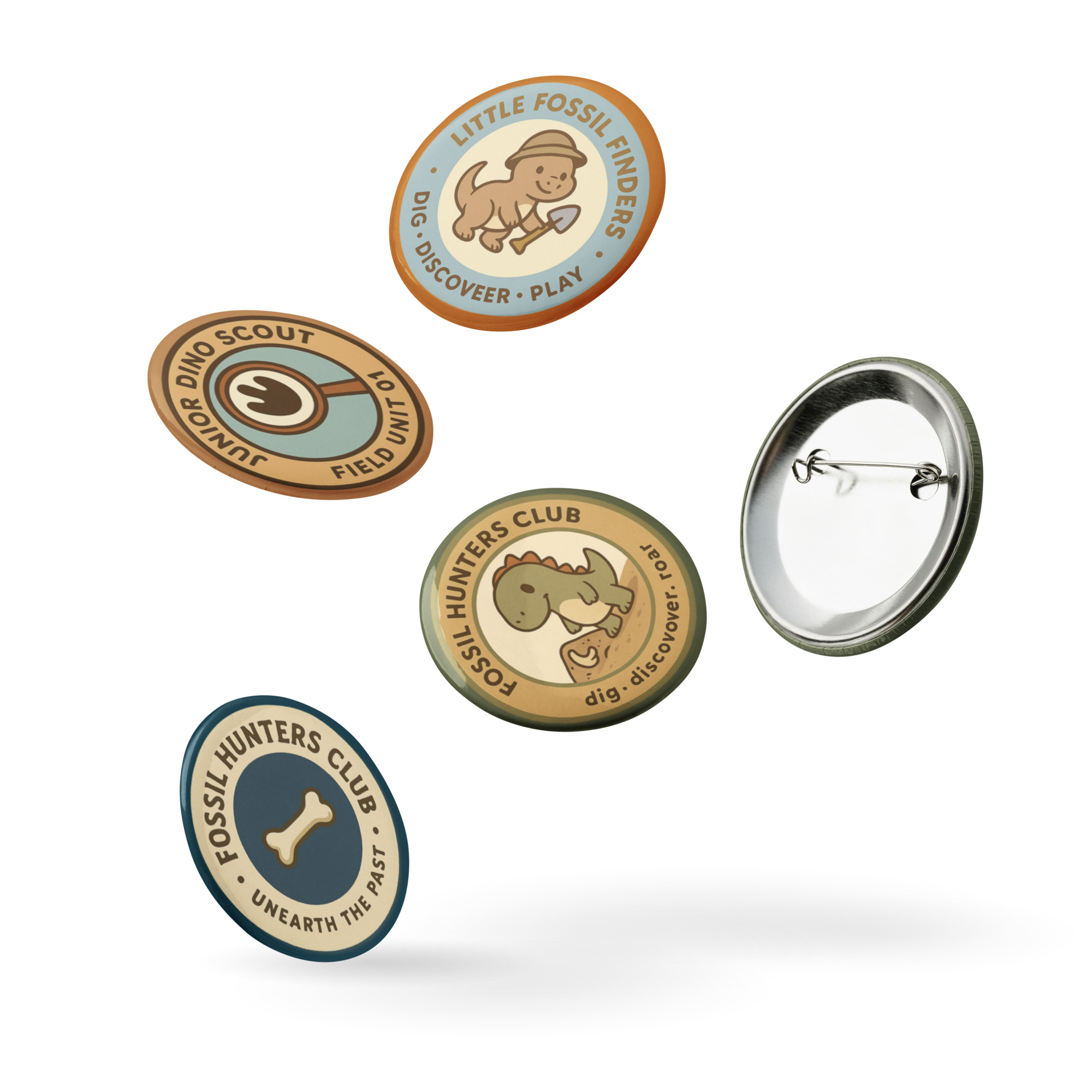 Fossil Hunters Club badge Set 1 - Image 6