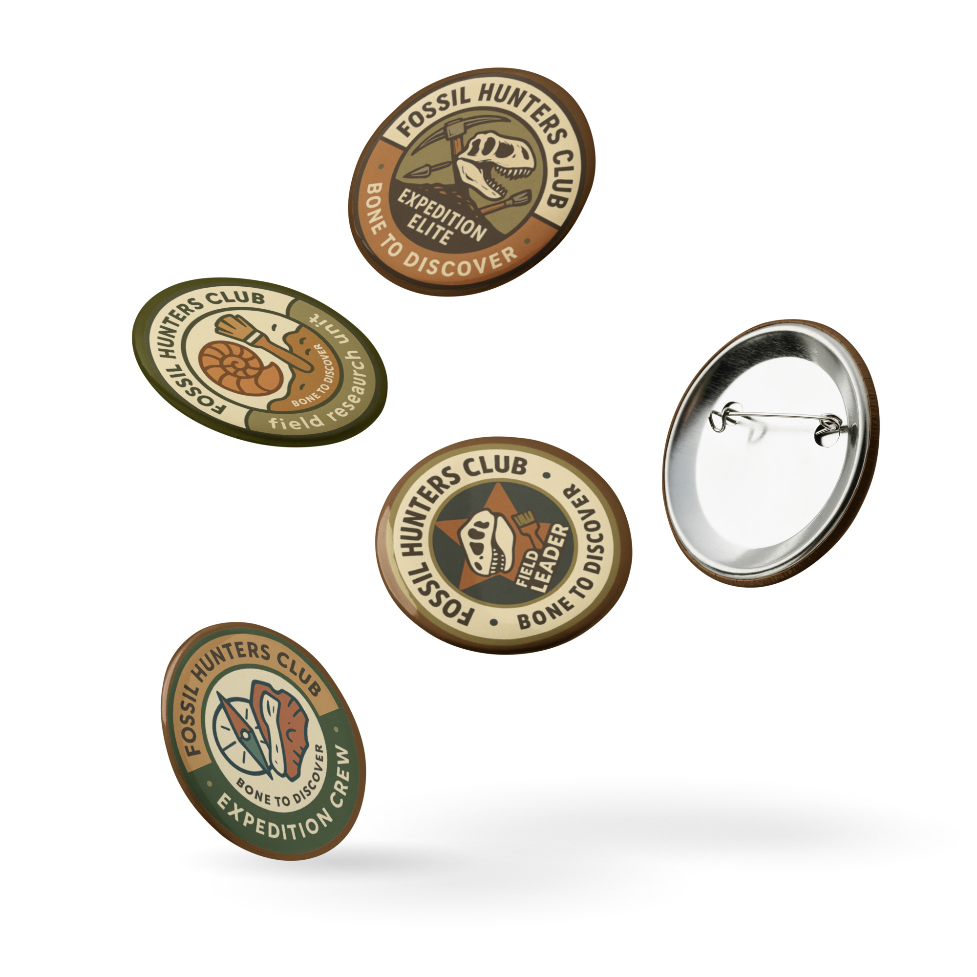 Fossil Hunters Club Badge Set 2 - Image 6