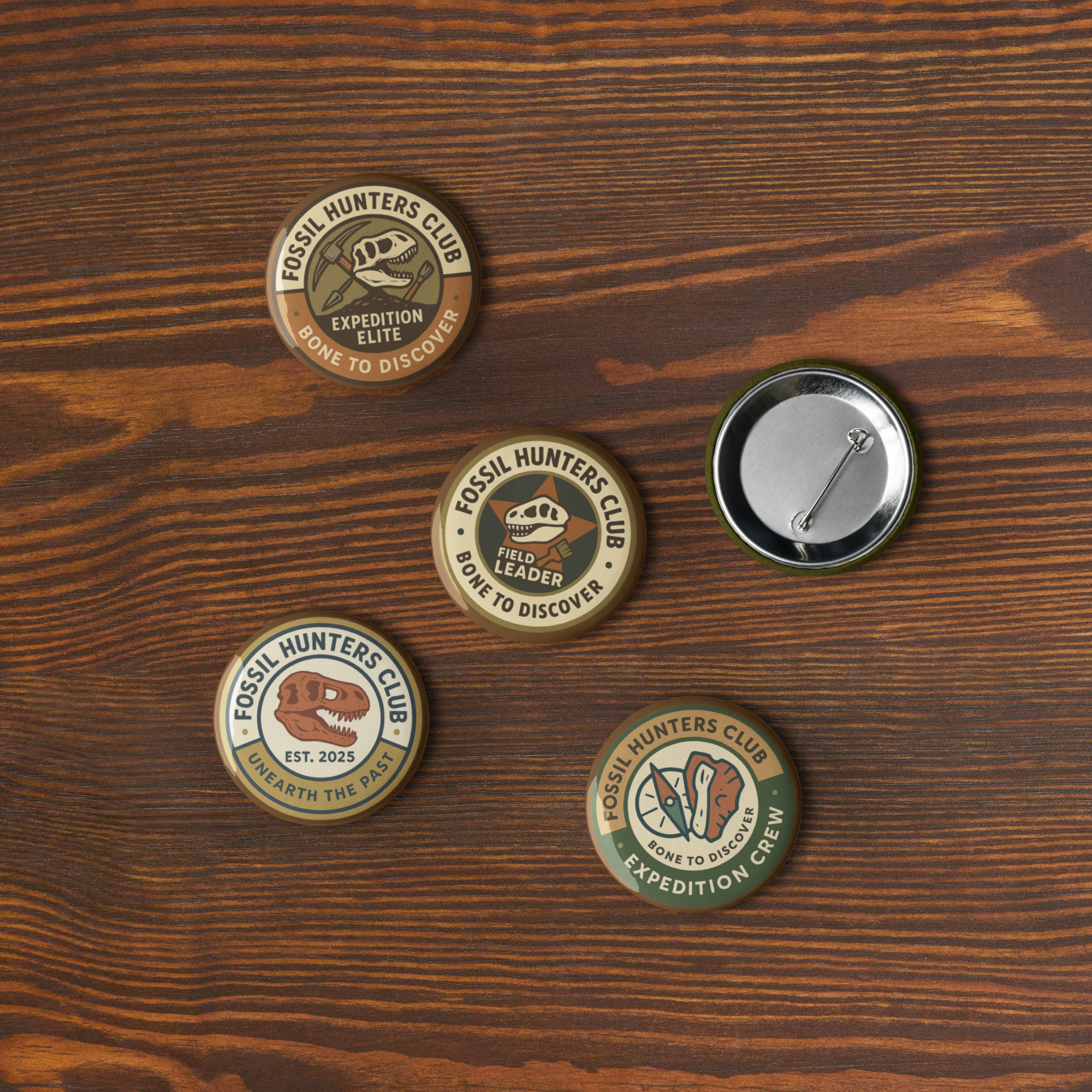 Fossil Hunters Club Badge Set 2 - Image 7