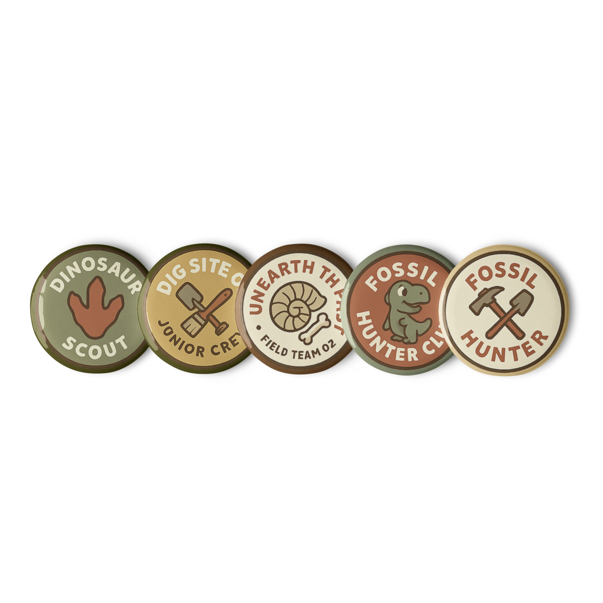 Fossil Hunters Club Badge Set 5 - Image 2