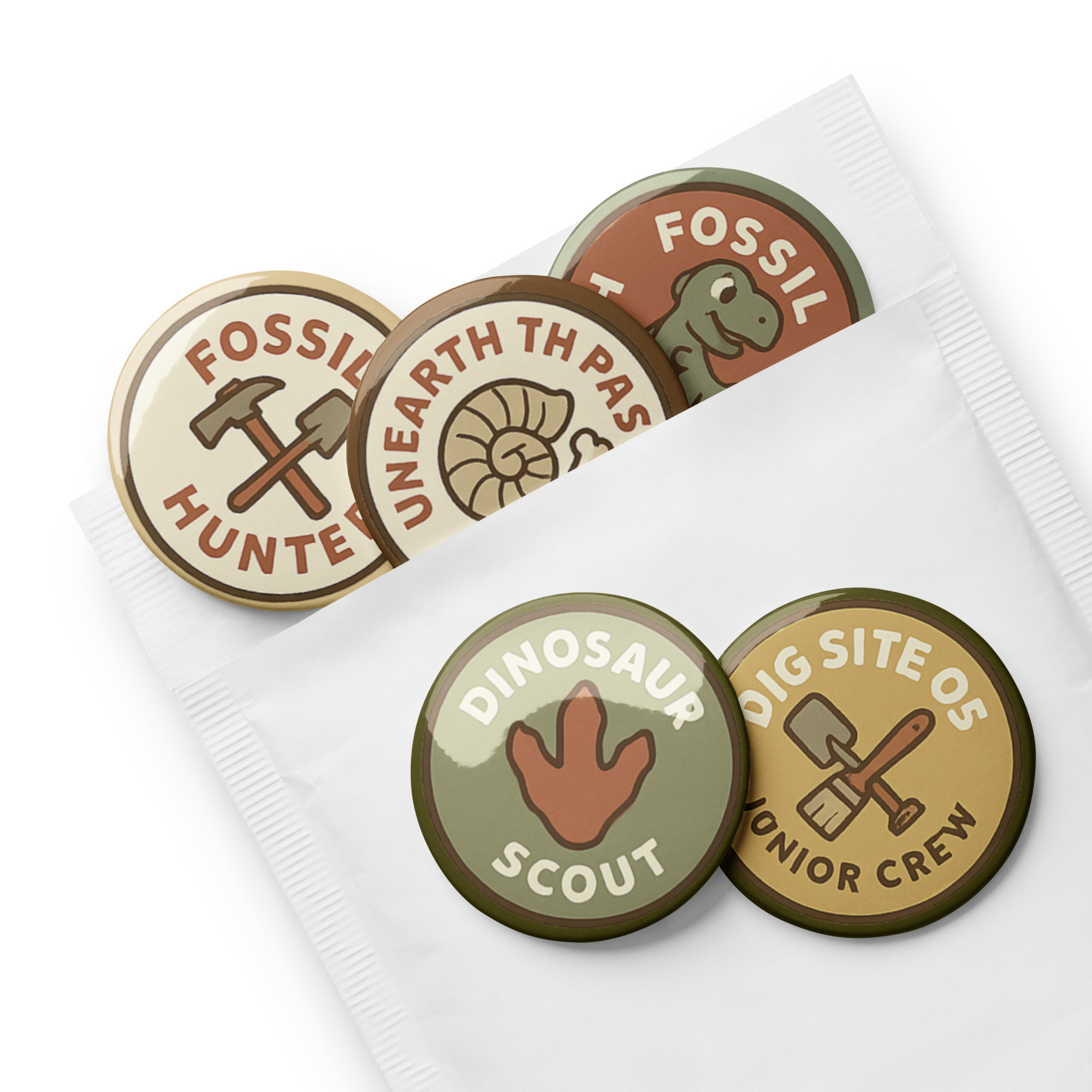 Fossil Hunters Club Badge Set 5 - Image 4