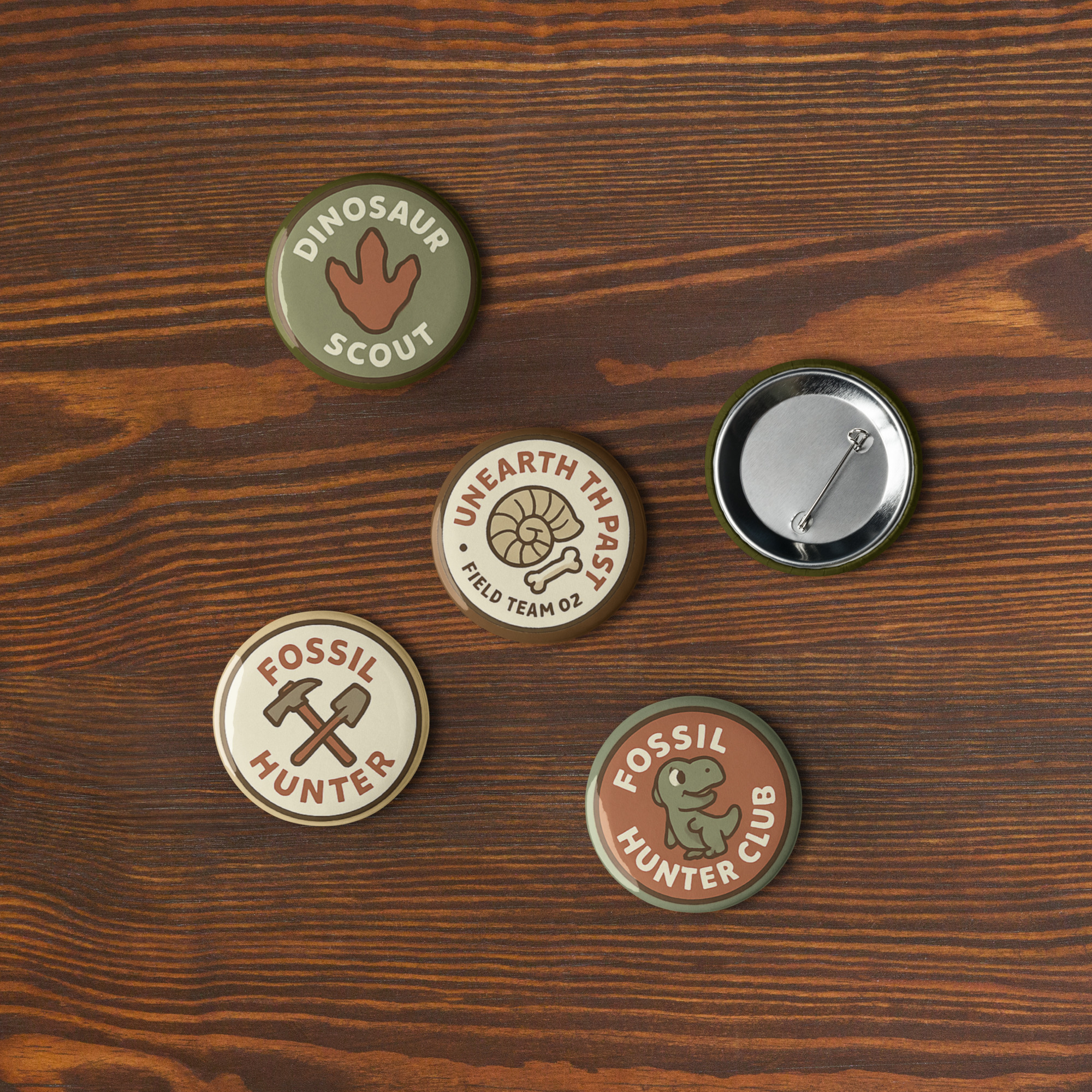 Fossil Hunters Club Badge Set 5 - Image 6