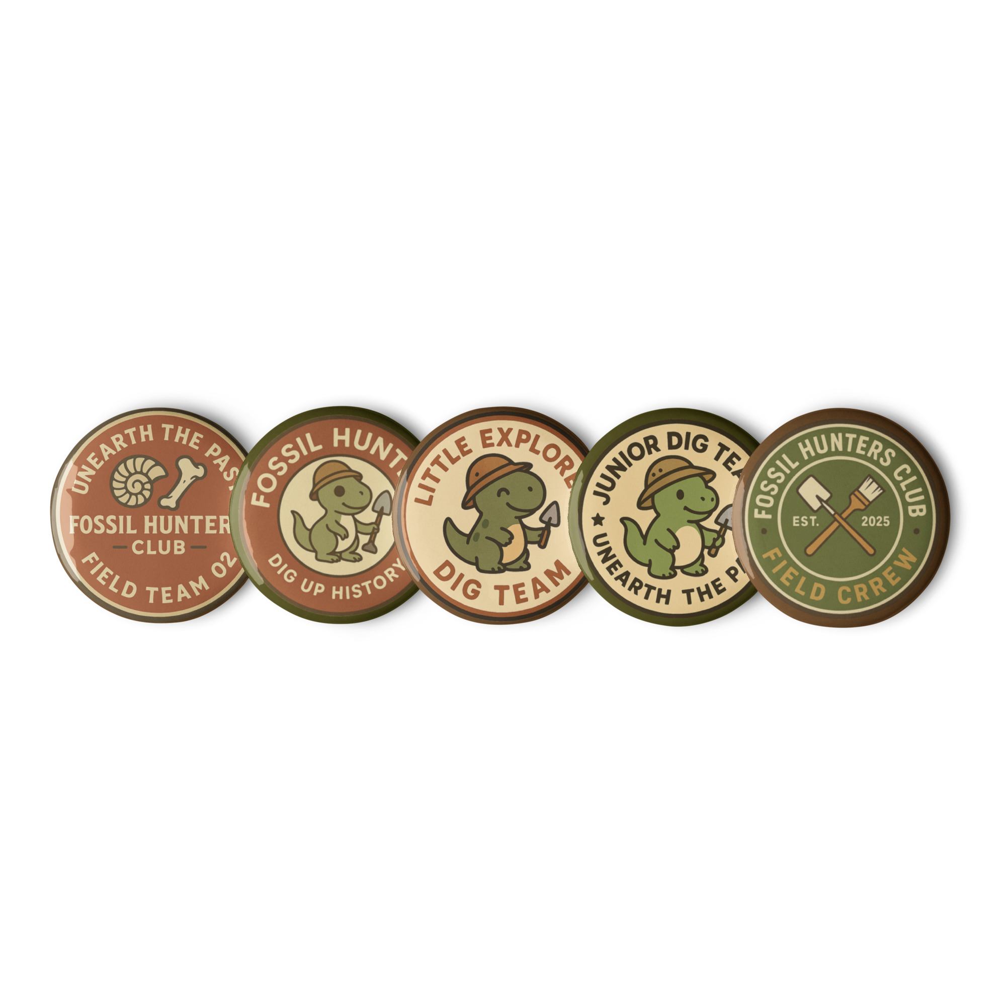 Fossil Hunter Club Badge Set 6 - Image 2