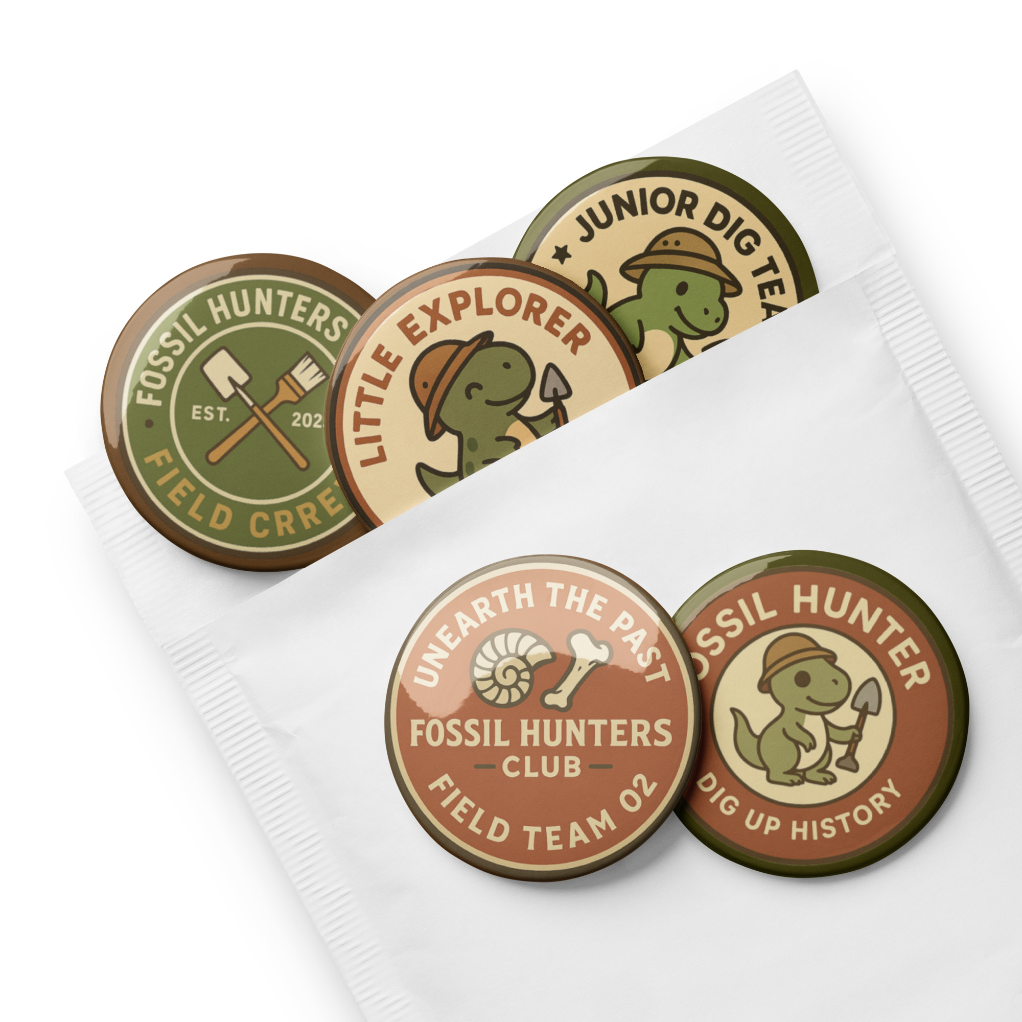 Fossil Hunter Club Badge Set 6 - Image 4