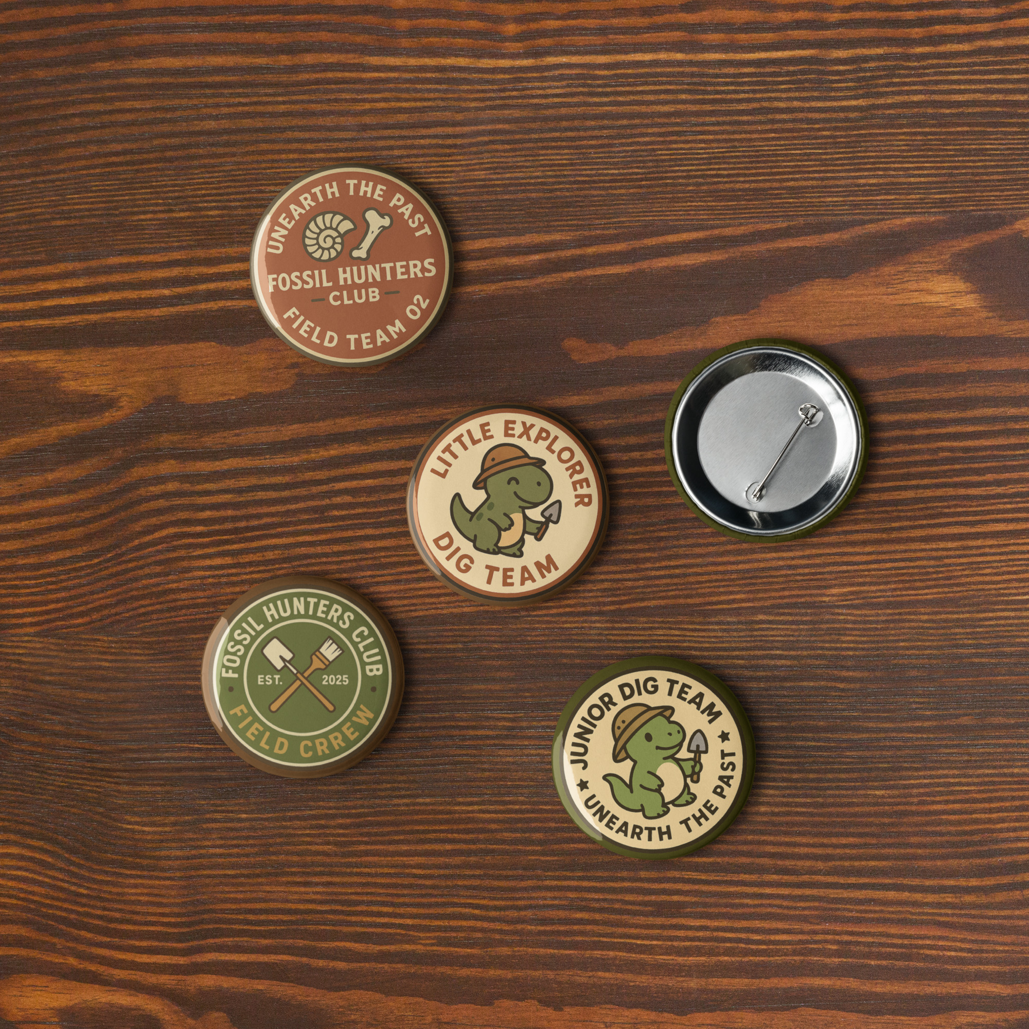 Fossil Hunter Club Badge Set 6 - Image 7