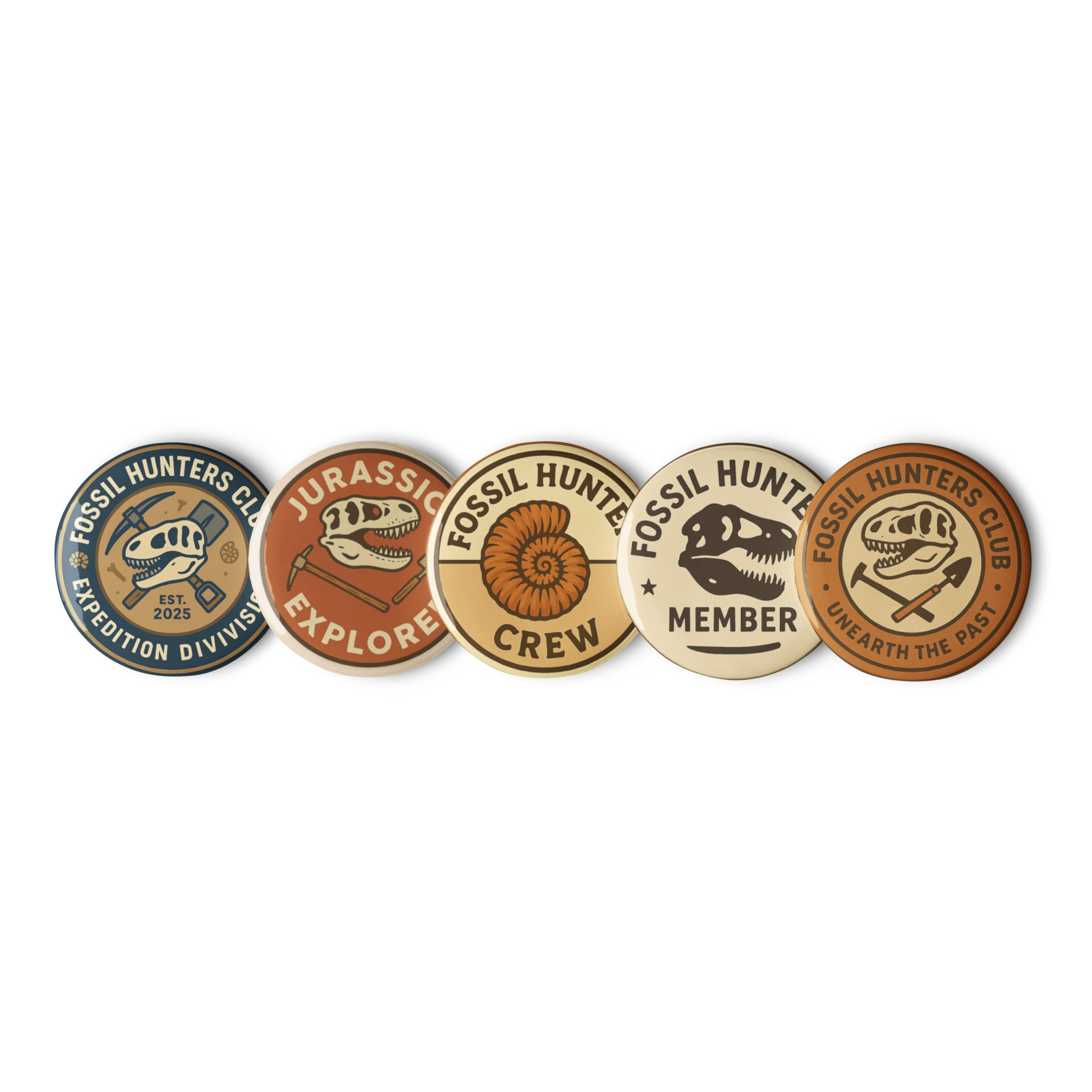Fossil Hunter Club Badge Set 7 - Image 2