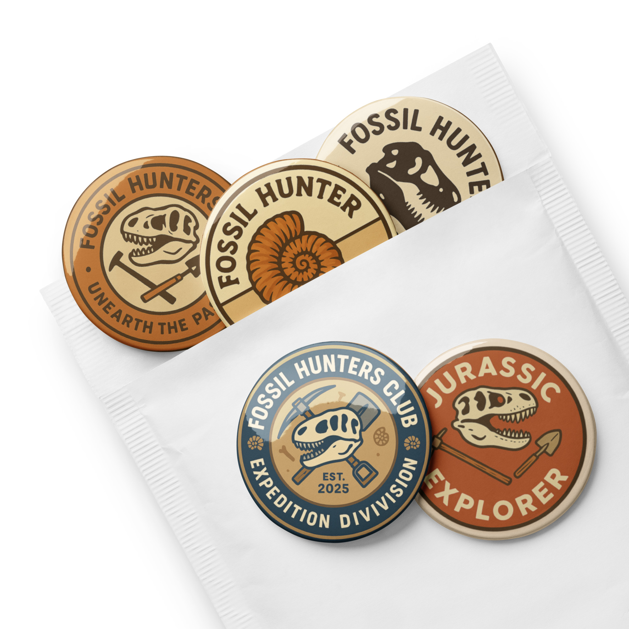 Fossil Hunter Club Badge Set 7 - Image 4