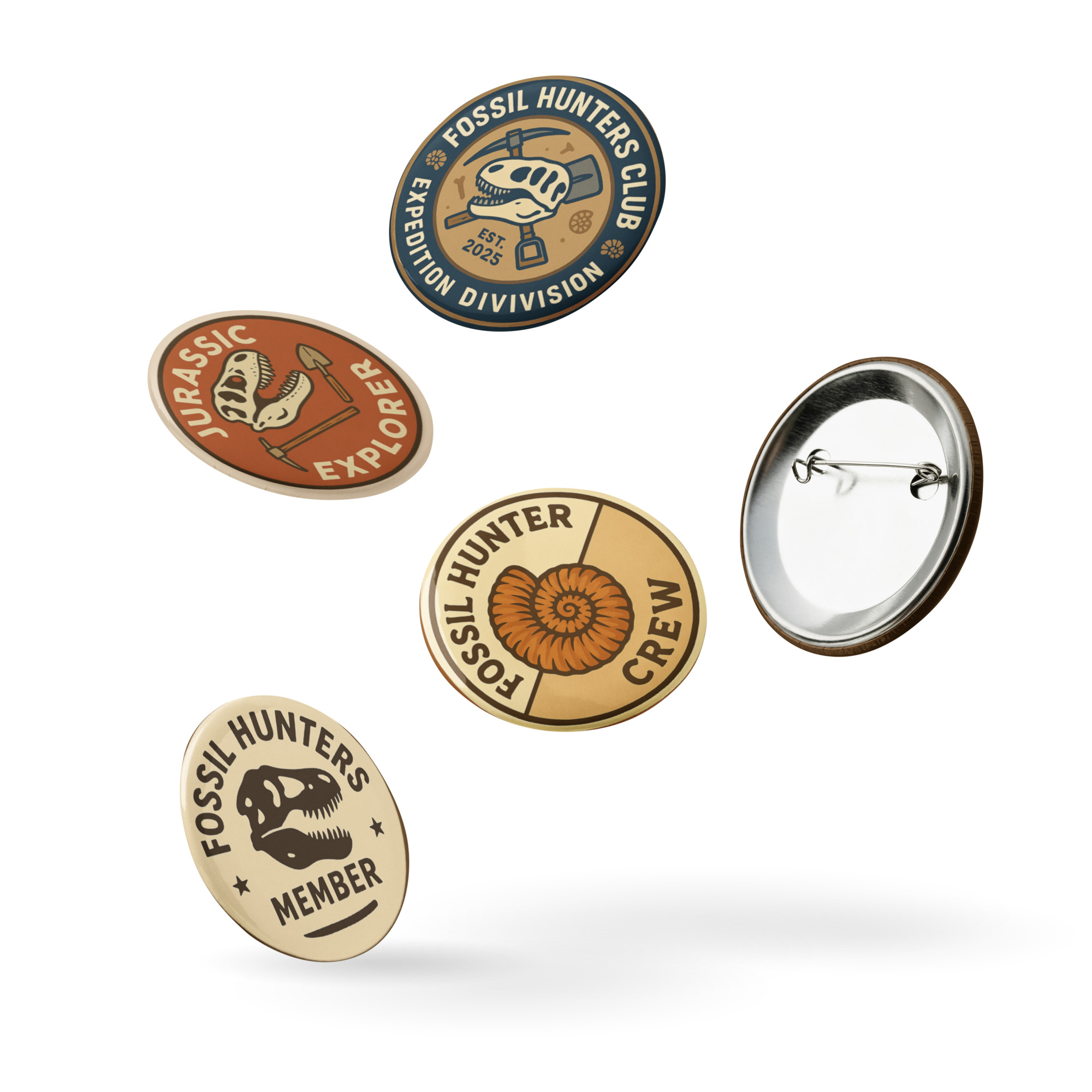 Fossil Hunter Club Badge Set 7 - Image 6