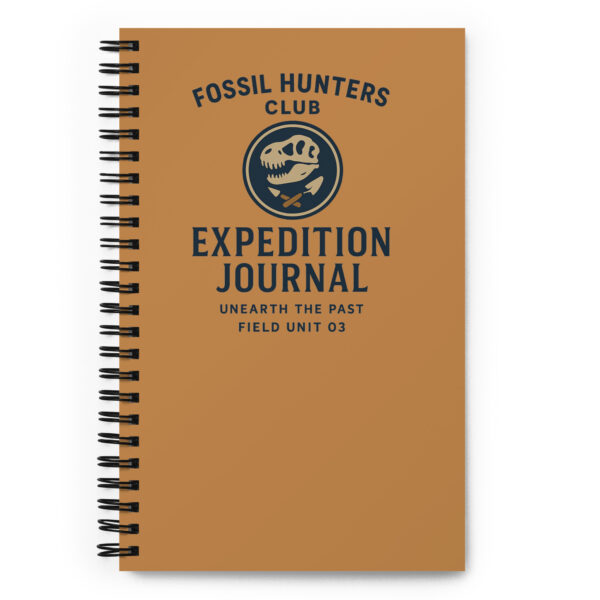 Fossil Hunters Club Expedition Journal Spiral notebook