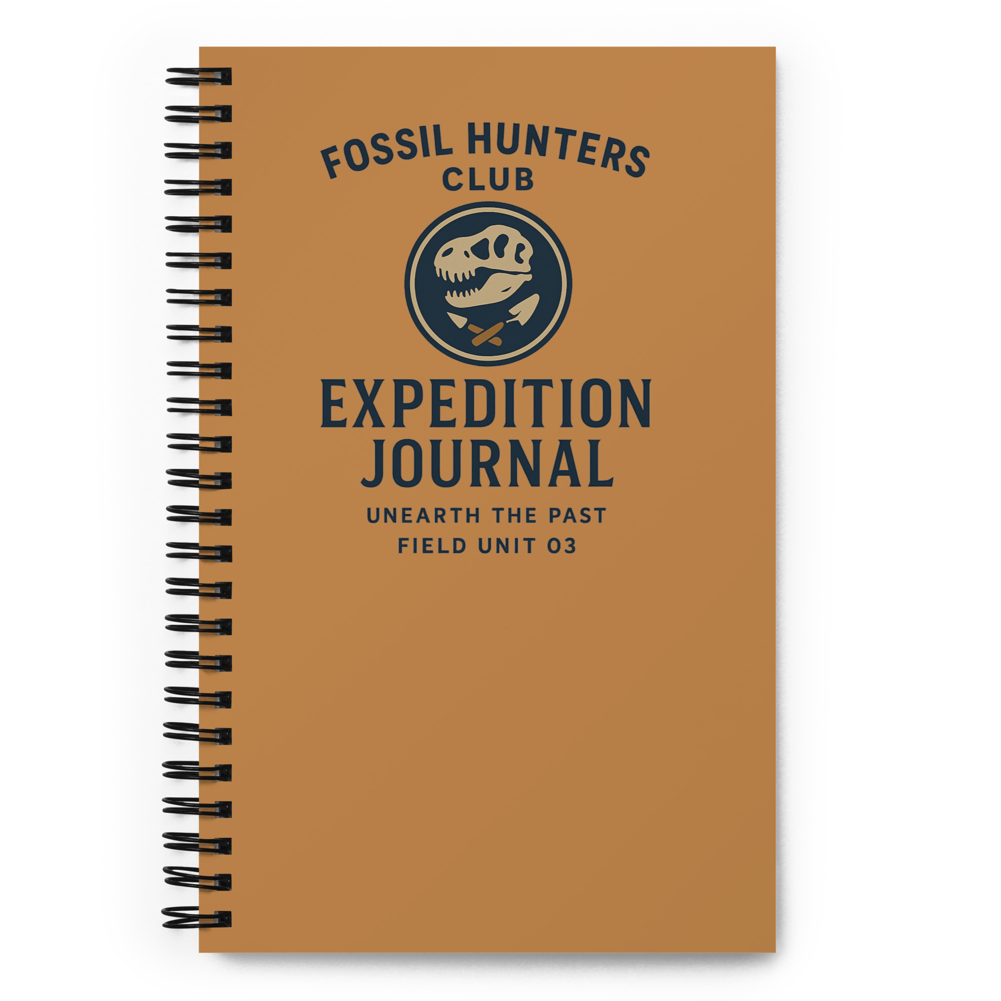 Fossil Hunters Club Expedition Journal Spiral notebook