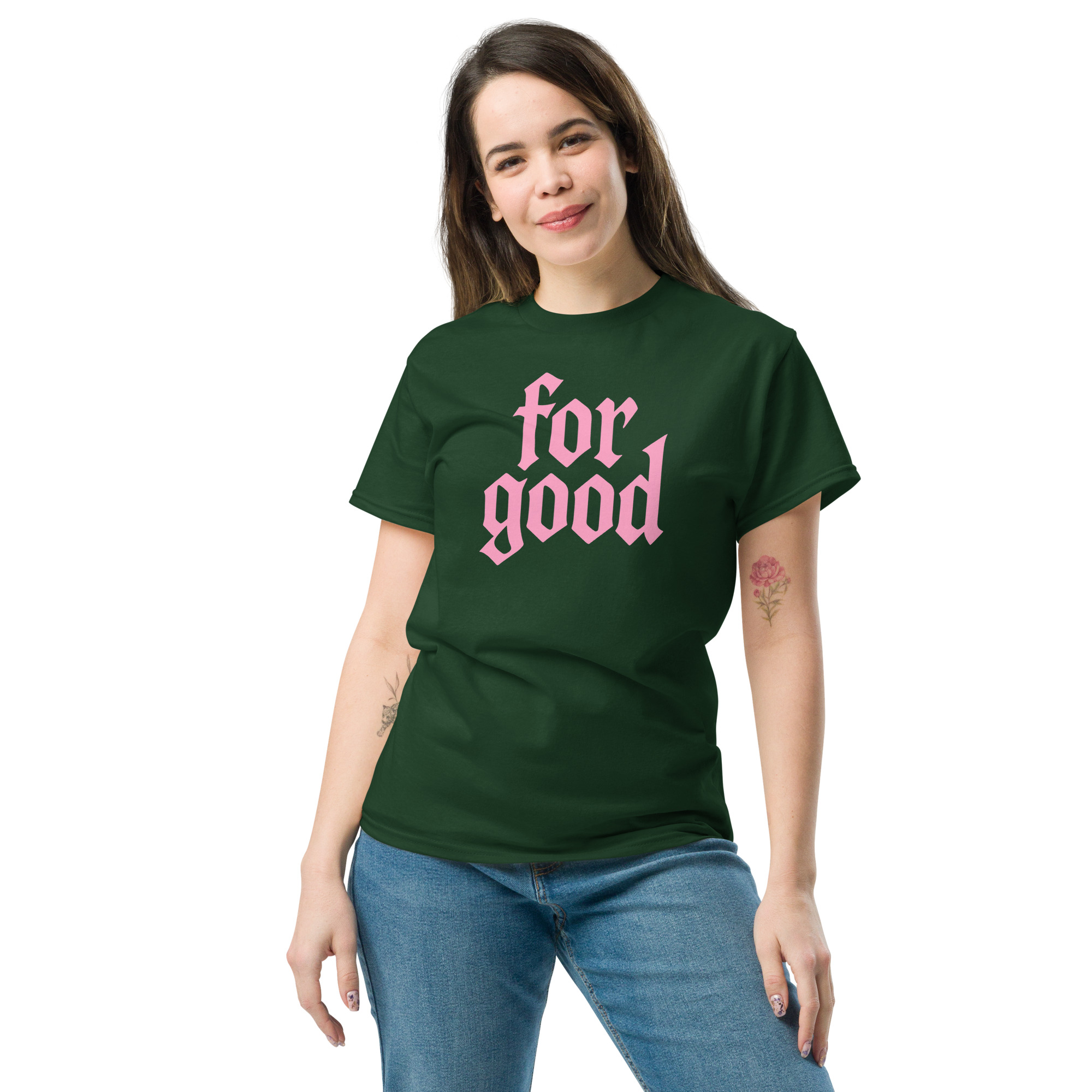 For Good T-Shirt – Pink. - Image 13