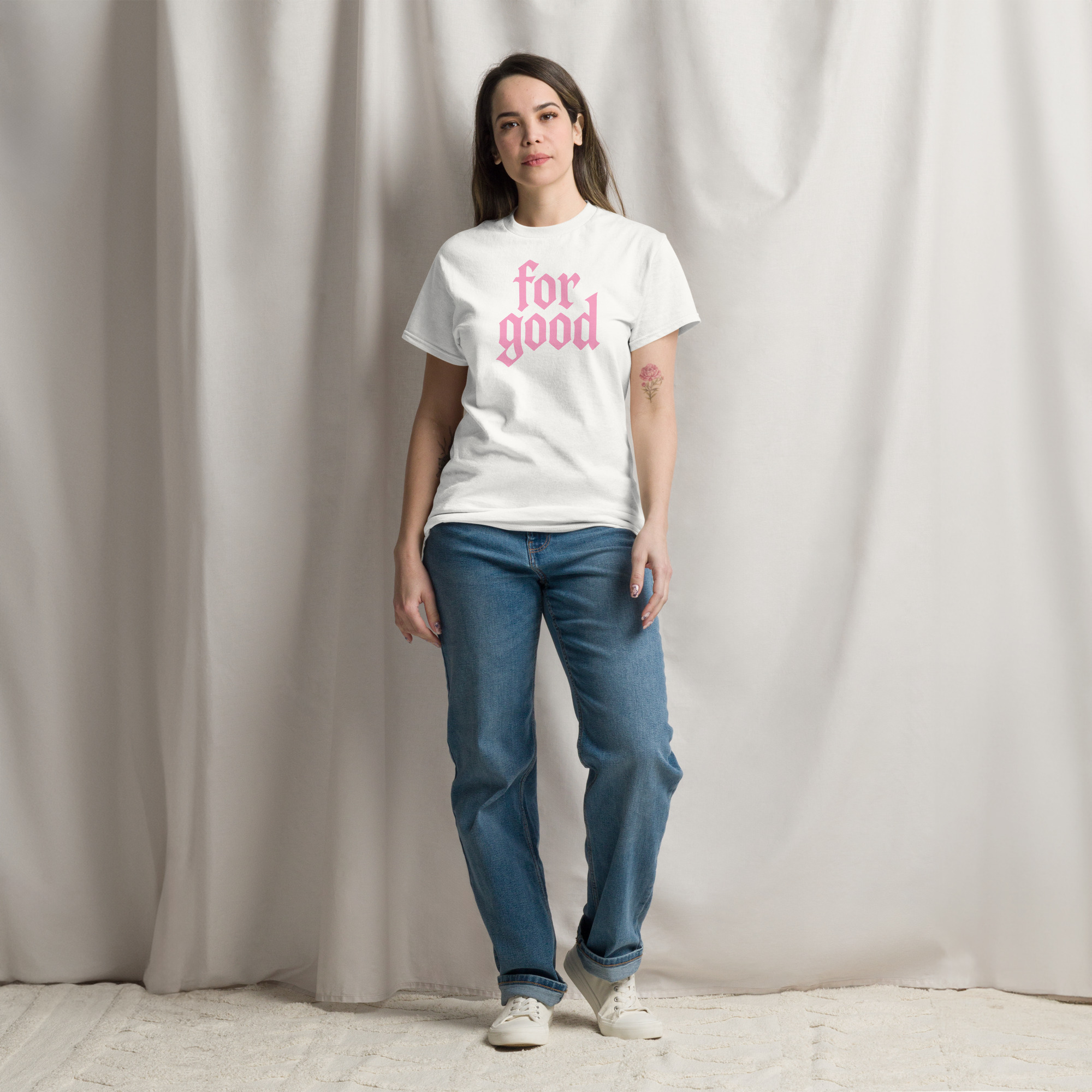 For Good T-Shirt – Pink. - Image 14